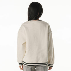 Green Bay Packers The Wild Collective Women's Oversized Vintage French Terry Sweatshirt Cream - NFL
