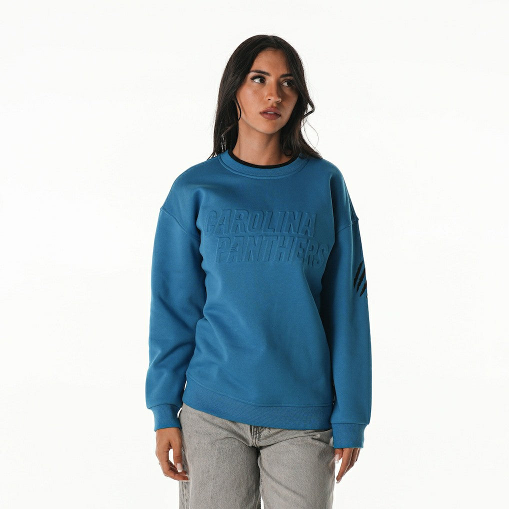 Carolina Panthers The Wild Collective Unisex Fleece Sweatshirt Blue - NFL