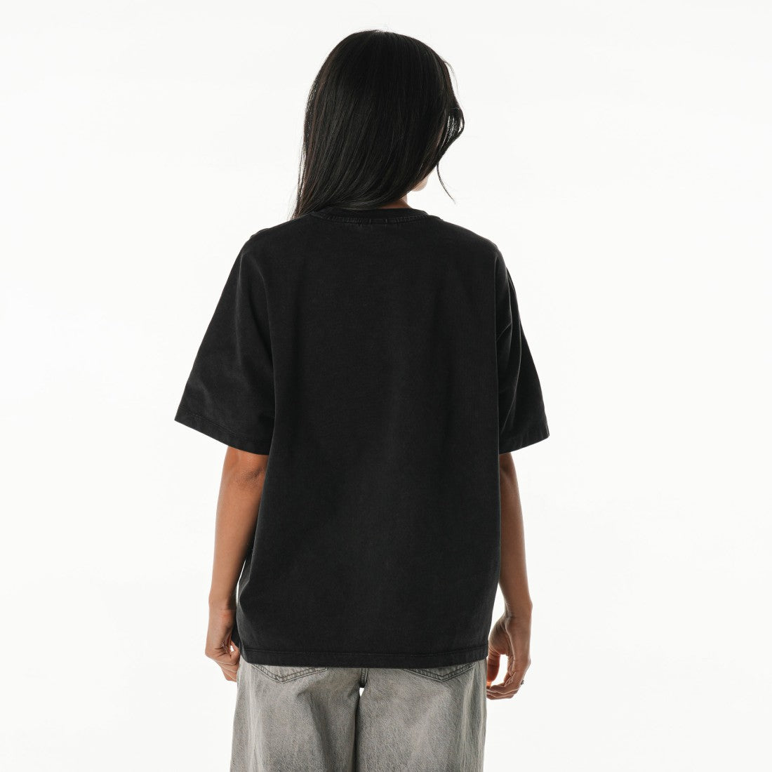 Detroit Lions The Wild Collective Women's Oversized Laurel Graphic Dolman T-Shirt Black - NFL