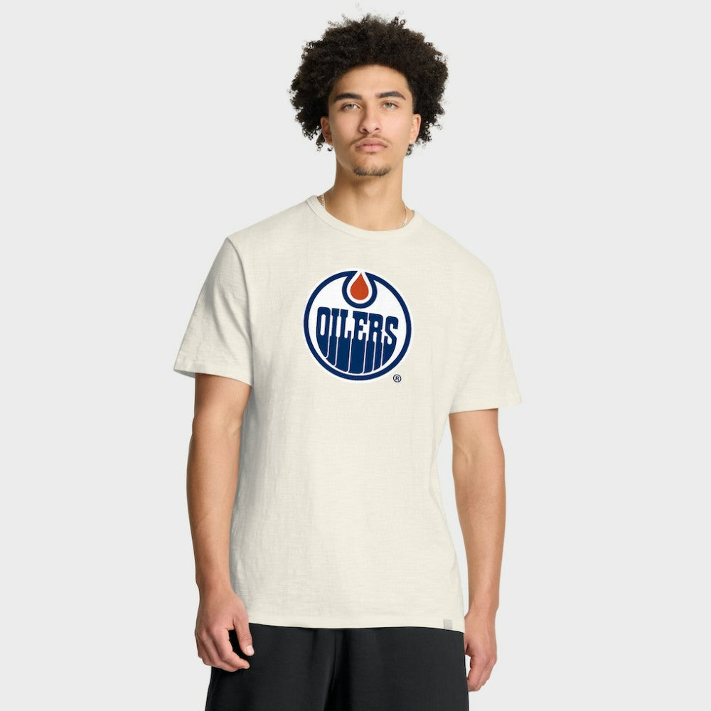 Edmonton Oilers - Fanatics Stadium Slub T-Shirt Cream