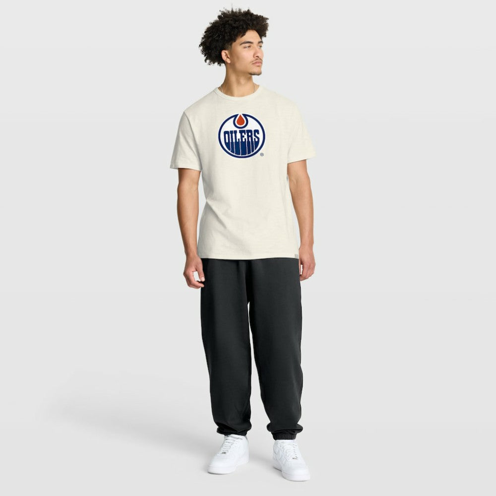 Edmonton Oilers - Fanatics Stadium Slub T-Shirt Cream