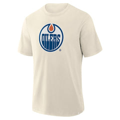 Edmonton Oilers - Fanatics Stadium Slub T-Shirt Cream
