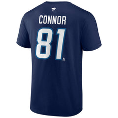 Kyle Connor Winnipeg Jets - Fanatics Authentic Stack Name & Number T-Shirt Navy