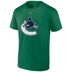 Brock Boeser Vancouver Canucks - Fanatics Authentic Stack Name & Number T-Shirt Green