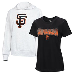 San Francisco Giants G-III 4Her by Carl Banks Women's T-Shirt and Hoodie Combo Pack Sale
