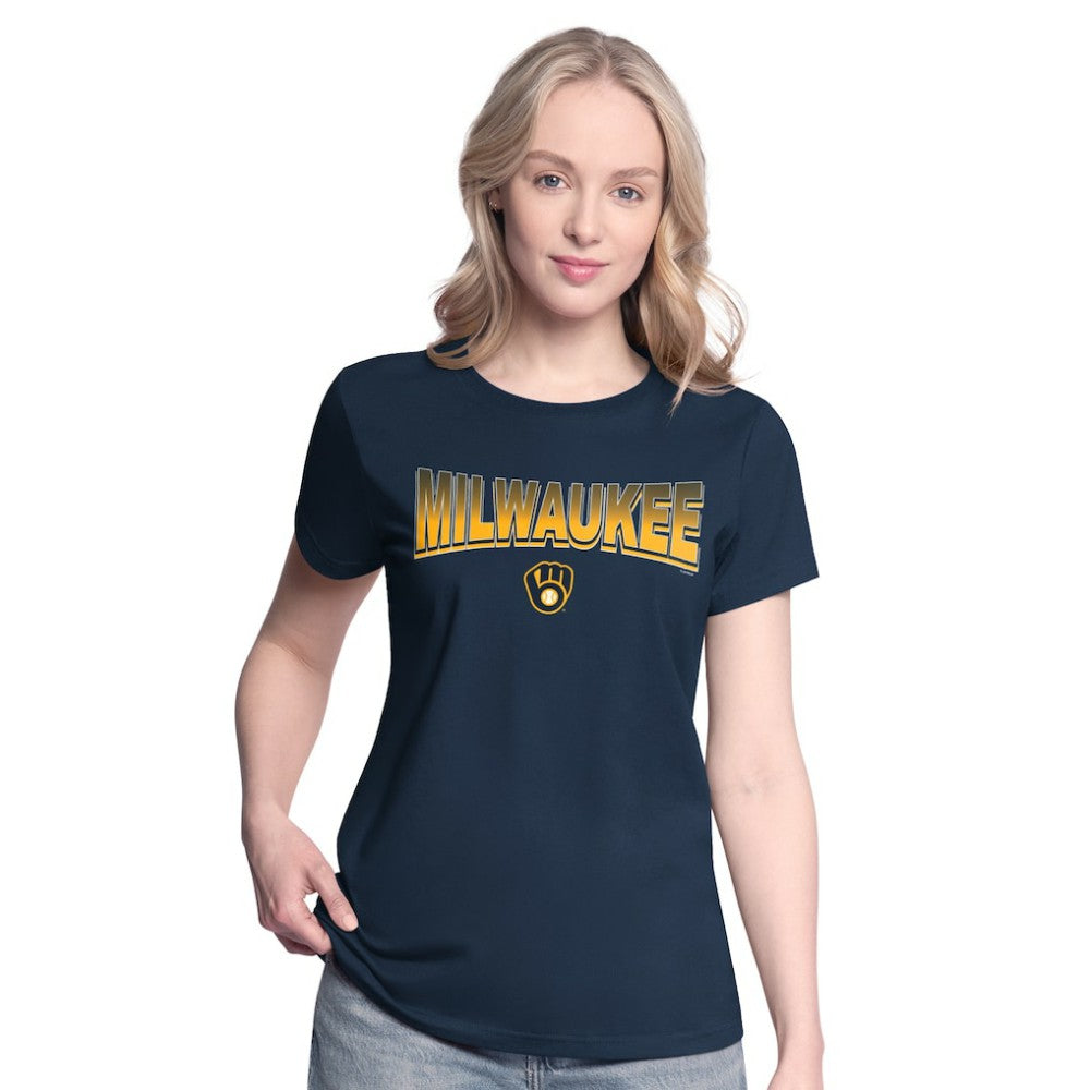 Milwaukee Brewers G-III 4Her by Carl Banks Women's T-Shirt and Hoodie Combo Pack for sale