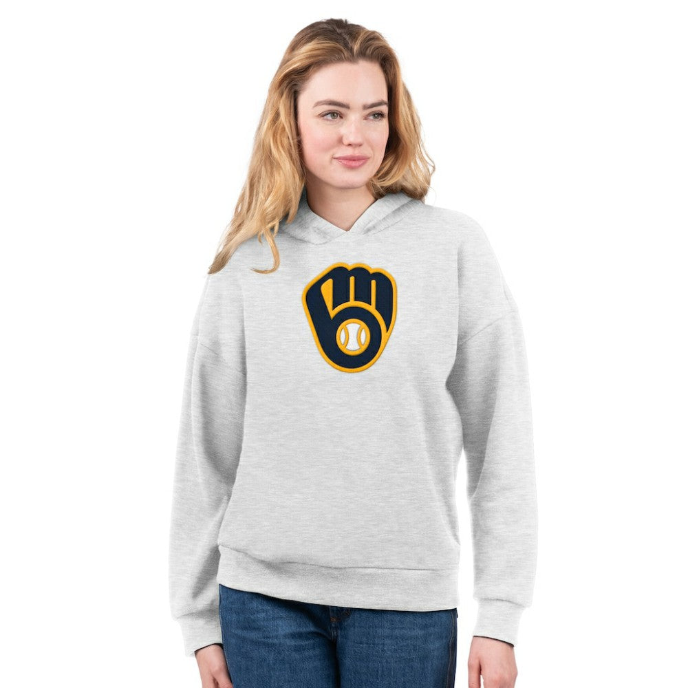 Milwaukee Brewers G-III 4Her by Carl Banks Women's T-Shirt and Hoodie Combo Pack for sale