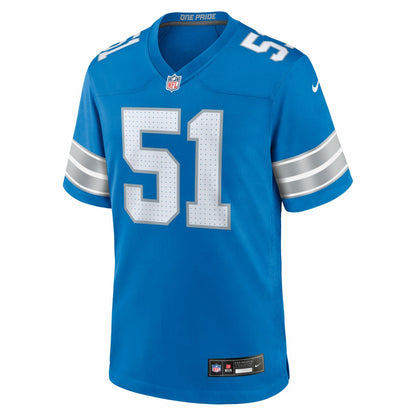 Roy Lopez Detroit Lions Team Game Jersey - Blue | NFL Jerseys