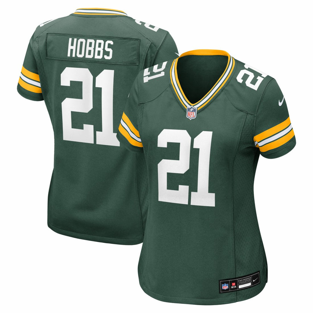 Nate Hobbs Green Bay Packers Women's Team Game Jersey Green - Nike