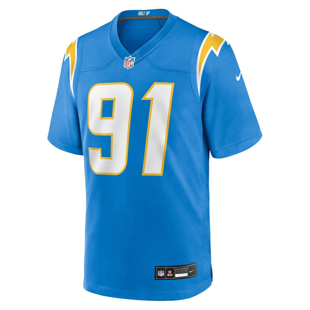 Da'Shawn Hand Los Angeles Chargers Team Game Jersey Powder Blue - Nike