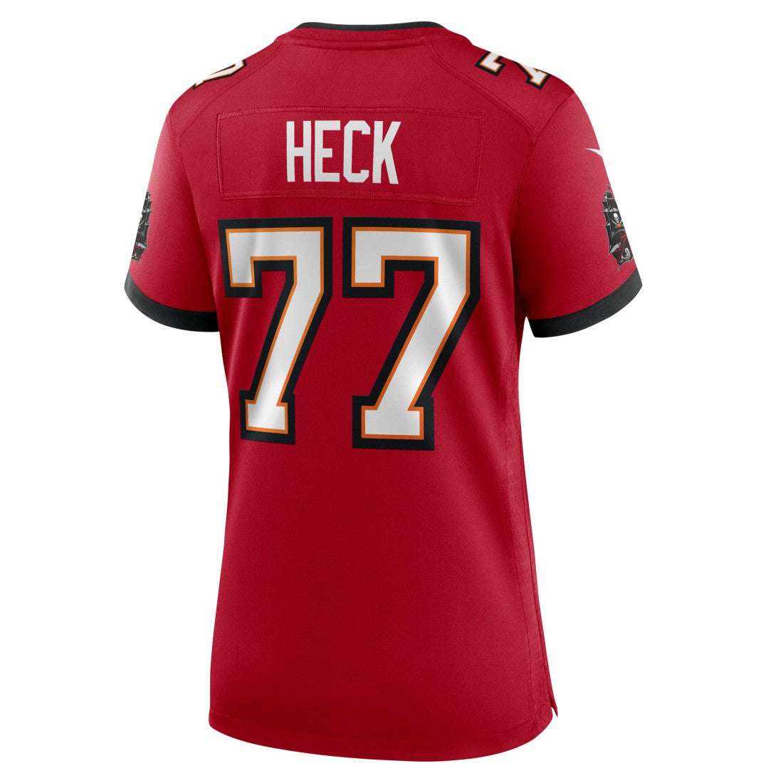 Charlie Heck Tampa Bay Buccaneers Women's Team Game Jersey - Red | NFL Jerseys