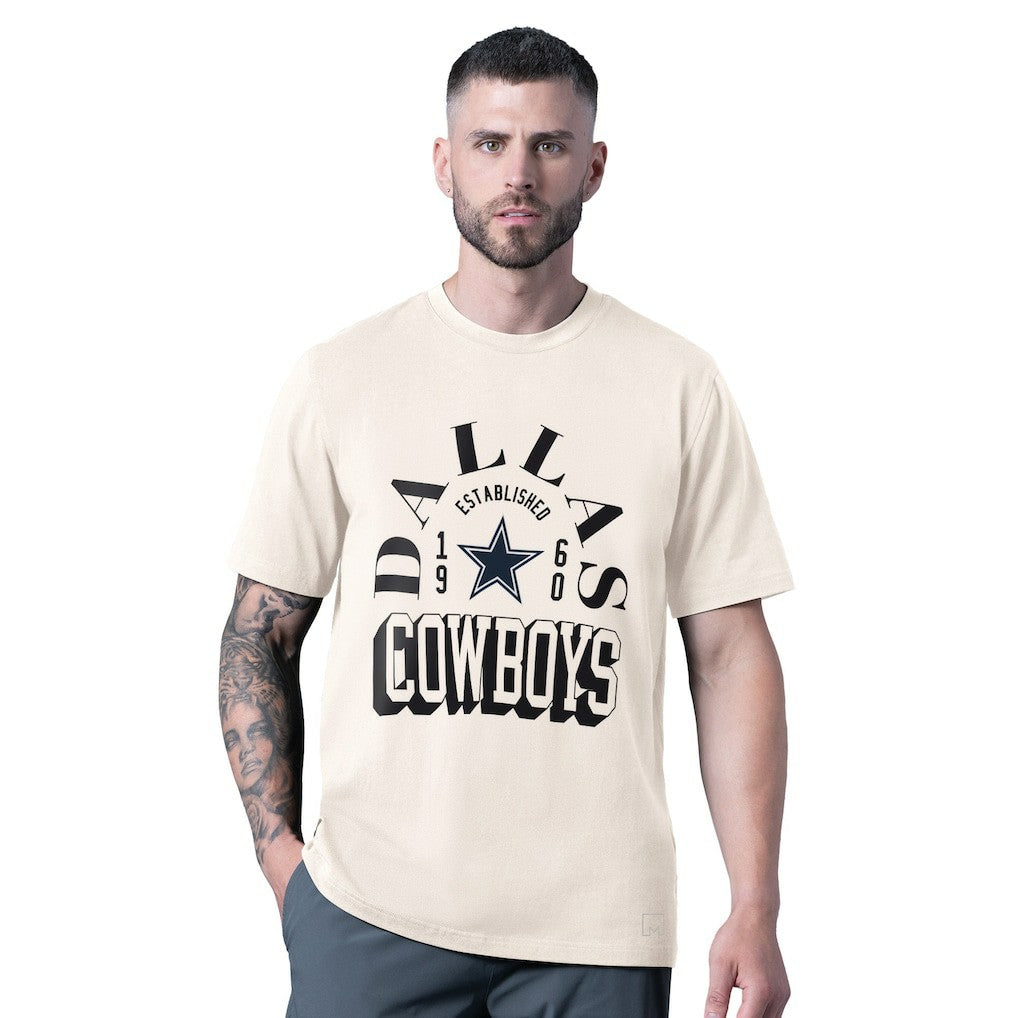 Dallas Cowboys MSX by Michael Strahan Whiteout Vintage T-Shirt White - NFL