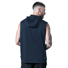 Dallas Cowboys MSX by Michael Strahan Tri-Blend Rebound Sleeveless Hoodie Navy - NFL