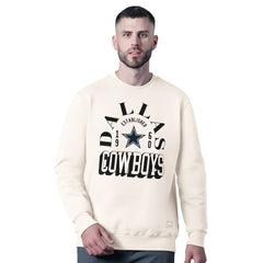 Dallas Cowboys MSX by Michael Strahan Whiteout Tri-Blend Sweatshirt White - NFL