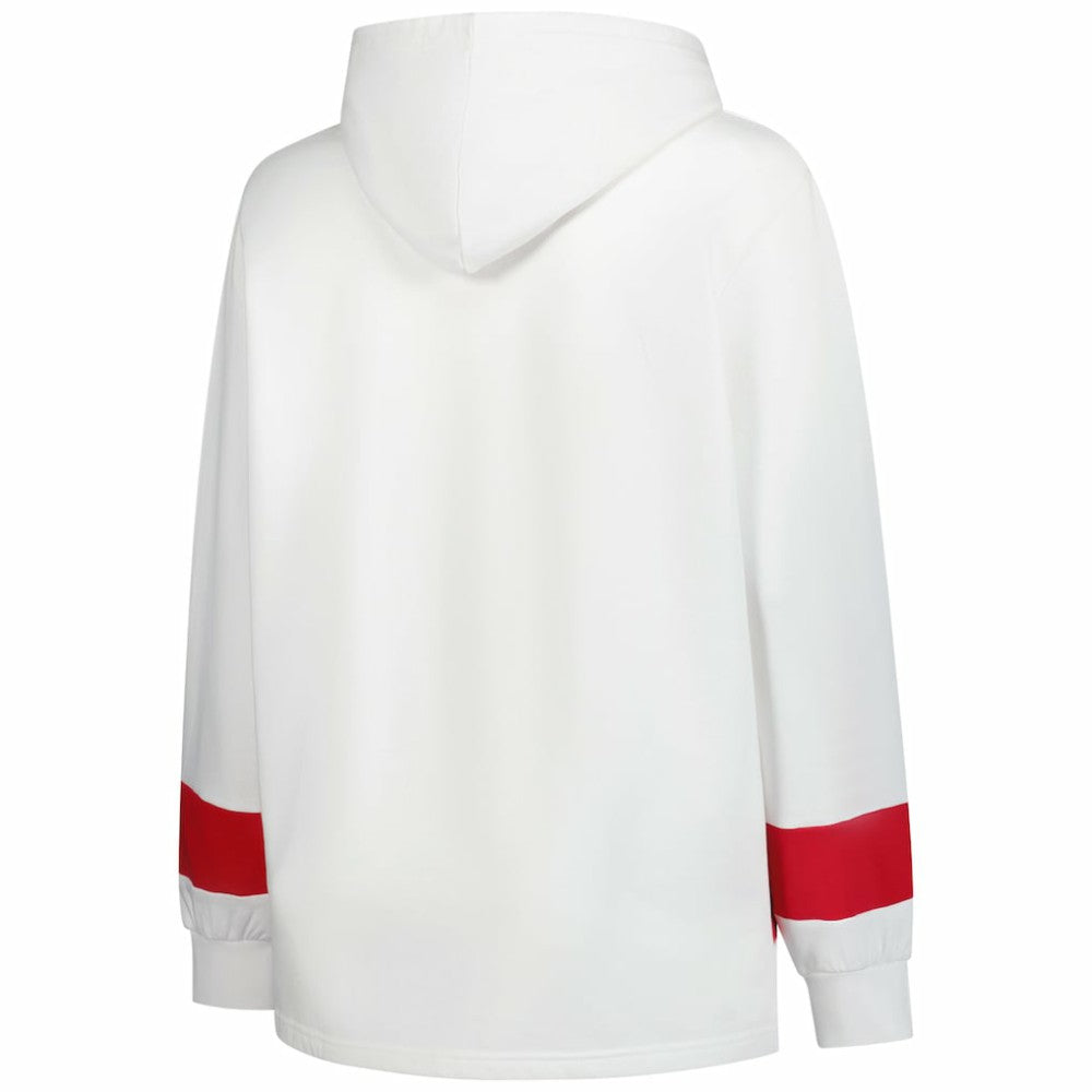 Chicago Blackhawks Profile Women's Plus Size Hoodie White