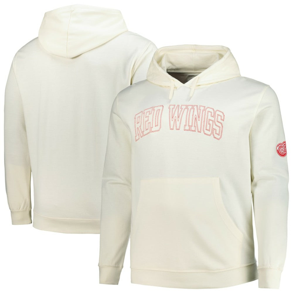 Detroit Red Wings - Fanatics Big &Tall Stitch Hoodie Cream