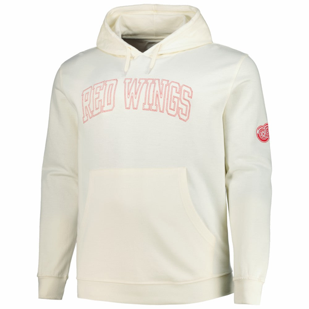 Detroit Red Wings - Fanatics Big &Tall Stitch Hoodie Cream
