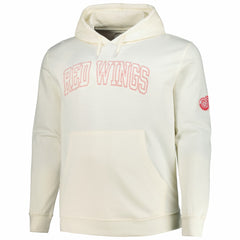 Detroit Red Wings - Fanatics Big &Tall Stitch Hoodie Cream