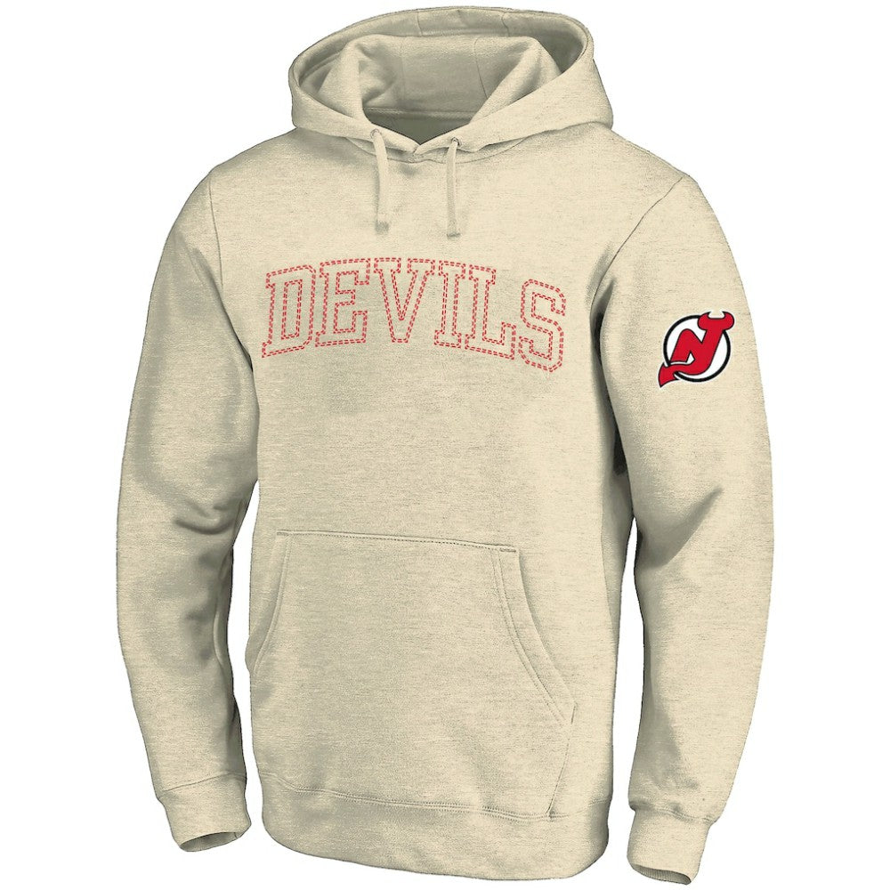 New Jersey Devils - Fanatics Big &Tall Stitch Hoodie Cream