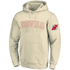 New Jersey Devils - Fanatics Big &Tall Stitch Hoodie Cream