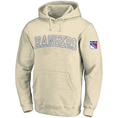 New York Rangers Fanatics Big &Tall Stitch Hoodie Cream