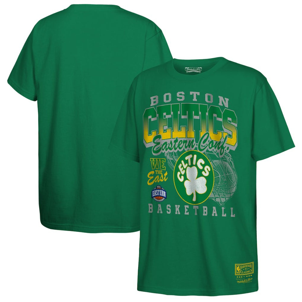 Mitchell & Ness - Boston Celtics Youth 2025 NBA Playoffs Retro Monumental T-Shirt - Kelly Green