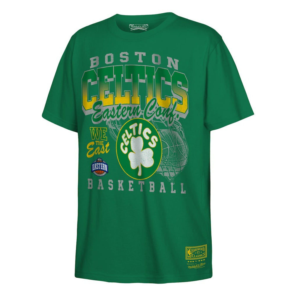 Mitchell & Ness - Boston Celtics Youth 2025 NBA Playoffs Retro Monumental T-Shirt - Kelly Green