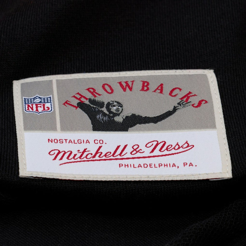 New Orleans Saints Women's Cropped Long Sleeve Rugby Polo Black - Mitchell & Ness