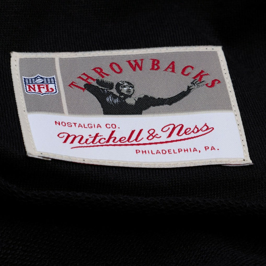 Buffalo Bills Women's Throwback Cropped Long Sleeve Rugby Polo Black - Mitchell & Ness