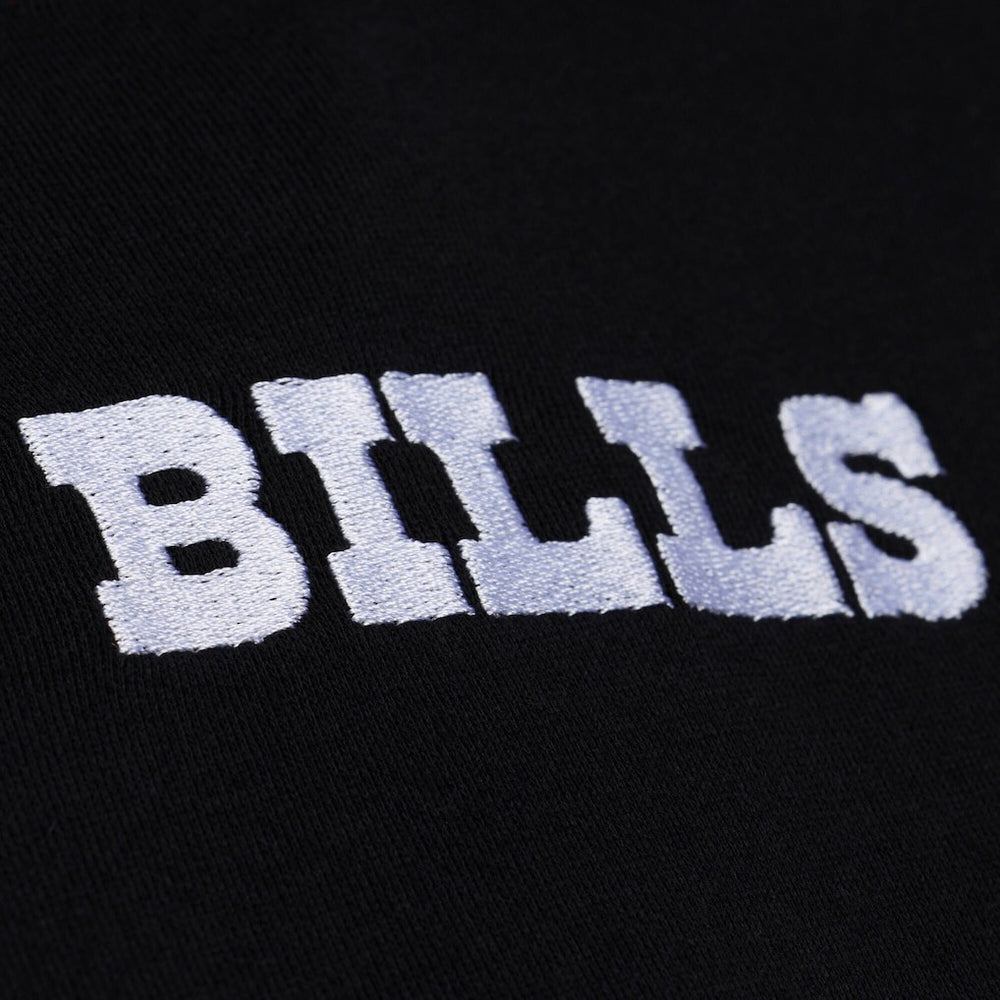 Buffalo Bills Women's Throwback Cropped Long Sleeve Rugby Polo Black - Mitchell & Ness