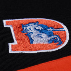 Denver Broncos Women's Throwback Cropped Long Sleeve Rugby Polo Black - Mitchell & Ness
