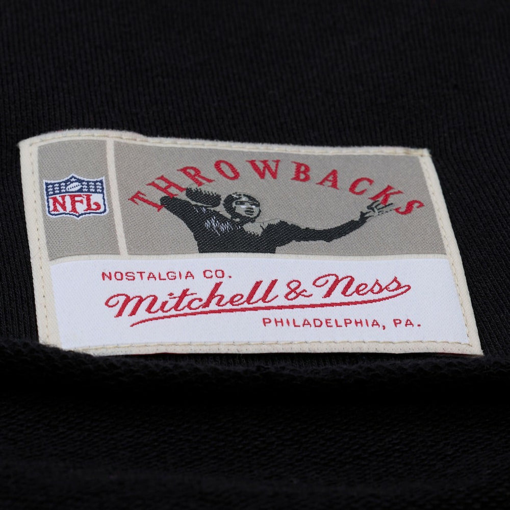 San Francisco 49ers Women's Cropped Long Sleeve Rugby Polo Black - Mitchell & Ness
