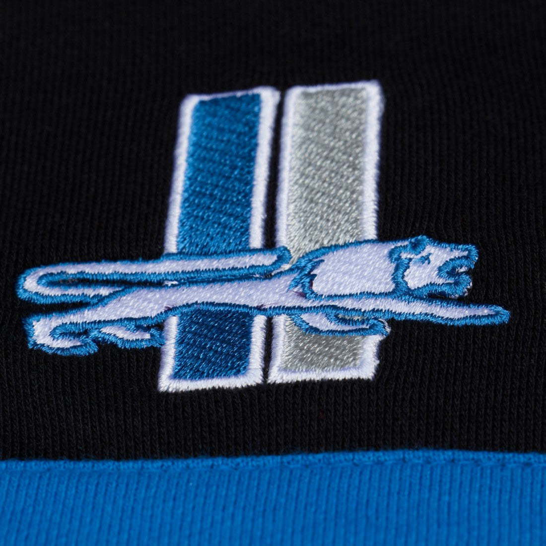 Detroit Lions Women's Cropped Long Sleeve Rugby Polo Black - Mitchell & Ness