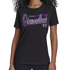 Arizona Diamondbacks Starter Women's Groovy Script Team Fitted T-Shirt for sale