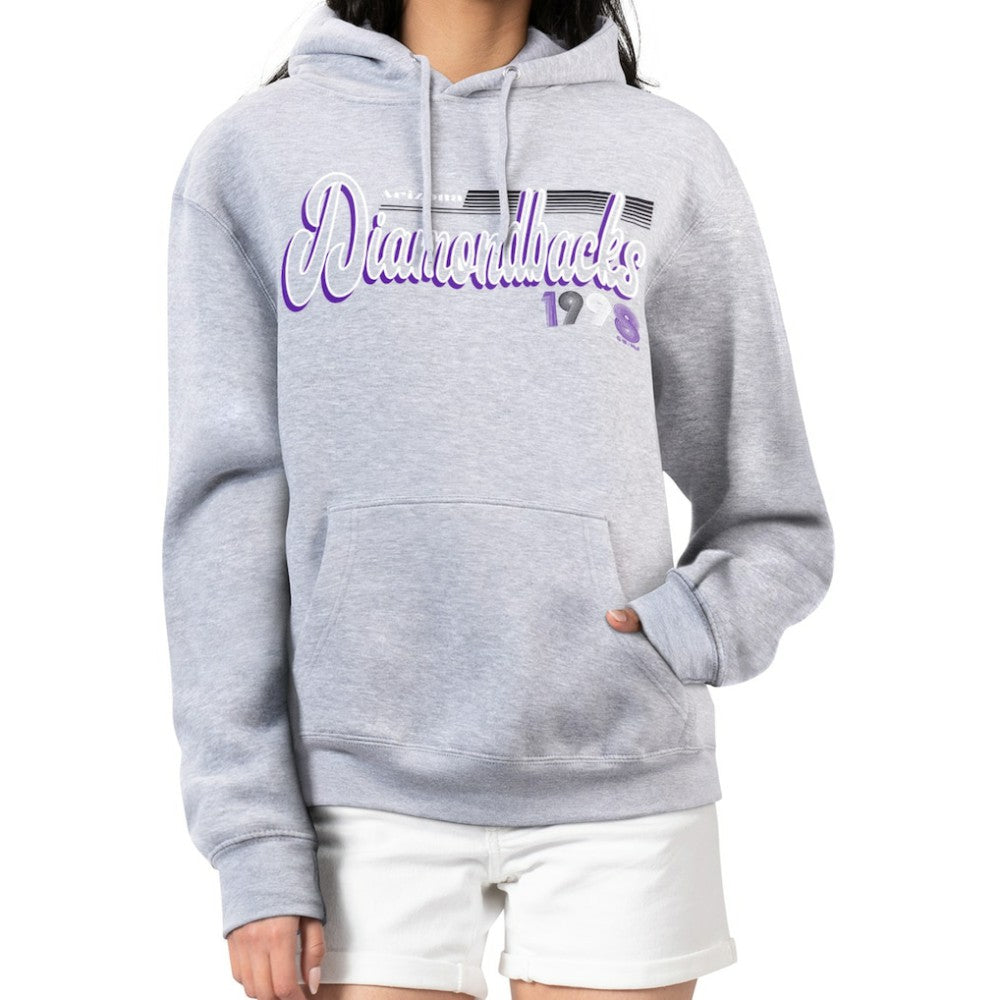 Arizona Diamondbacks Starter Women's Groovy Script Team Fleece Pullover Hoodie Clearance