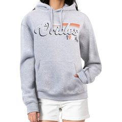 Baltimore Orioles Starter Women's Groovy Script Team Fleece Pullover Hoodie On Sale