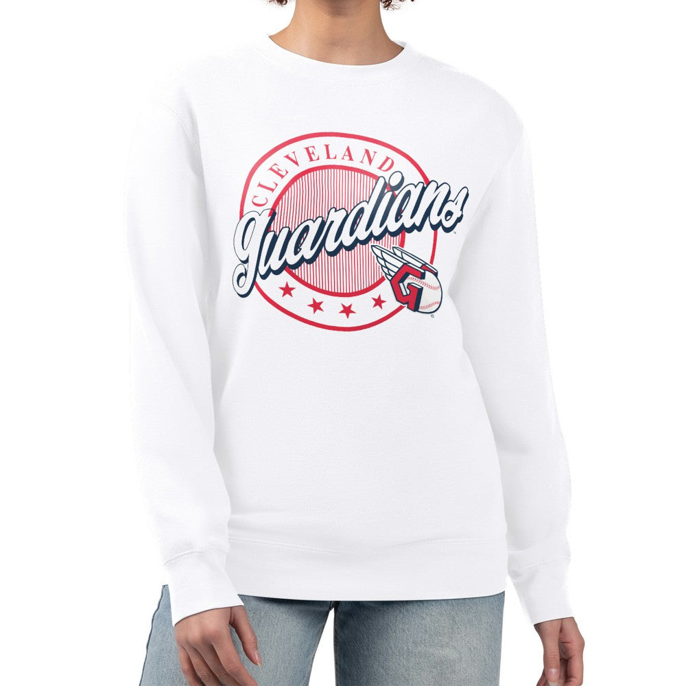 Cleveland Guardians G-III 4Her by Carl Banks Women's Pinstripe Circle Team Fleece Pullover Sweatshirt Near Me