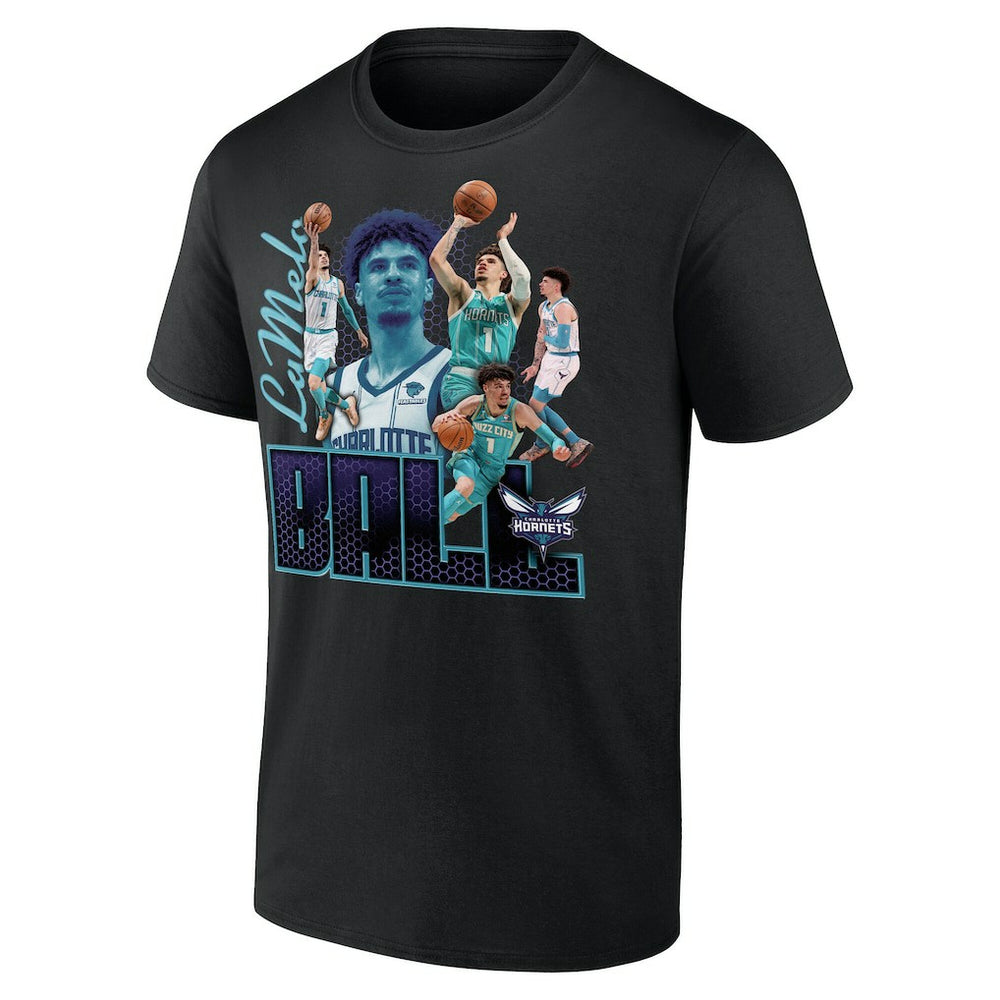 NBA - LaMelo Ball Charlotte Hornets Notorious 3.0 Player T-Shirt - Black