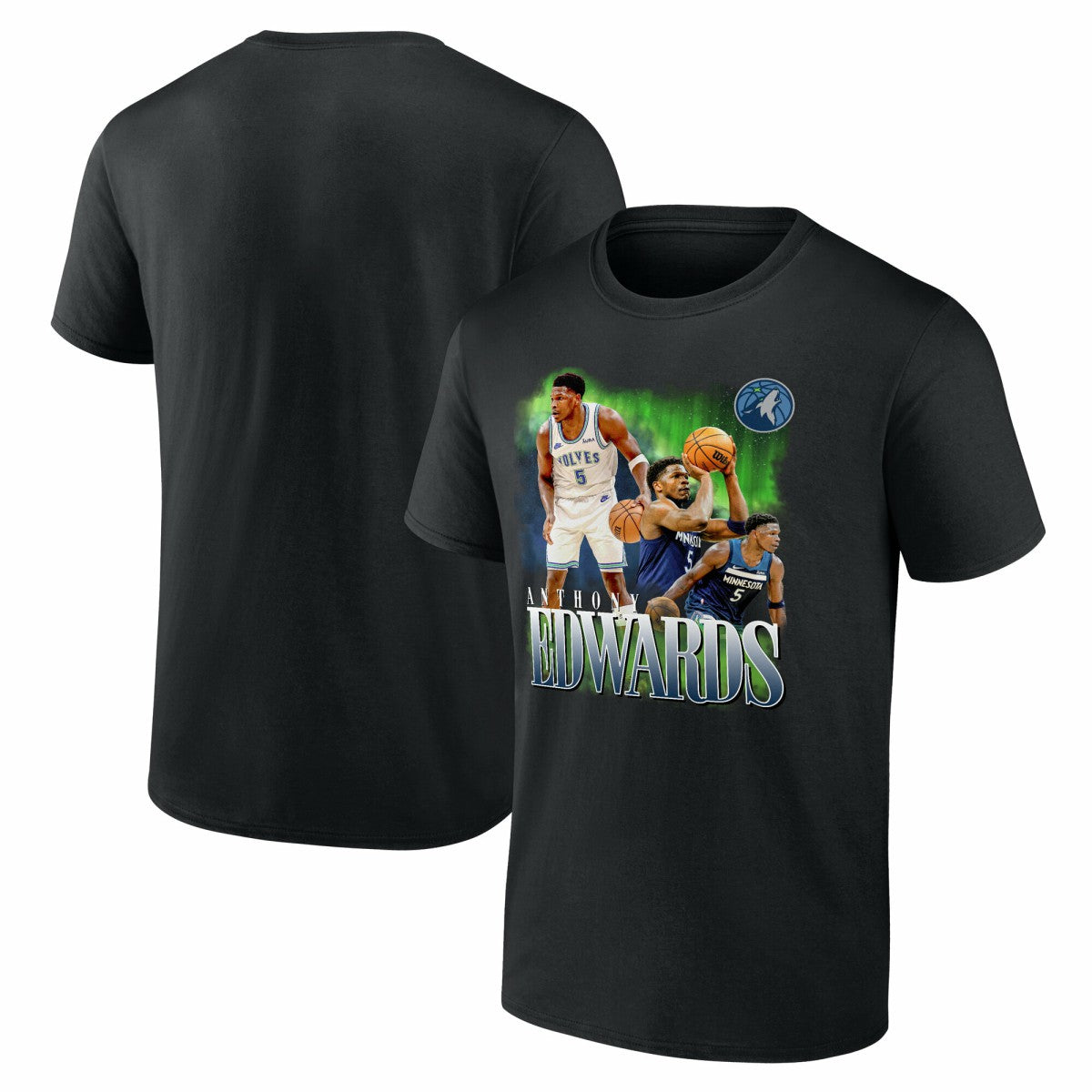 NBA - Anthony Edwards Minnesota Timberwolves Notorious 3.0 Player T-Shirt - Black
