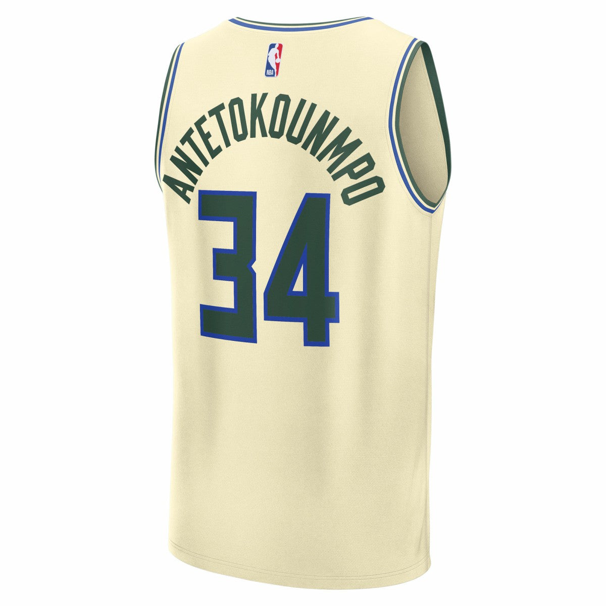 Giannis Antetokounmpo Milwaukee Bucks 2025/26 City Edition Fast Break Jersey - Cream | NBA Jerseys