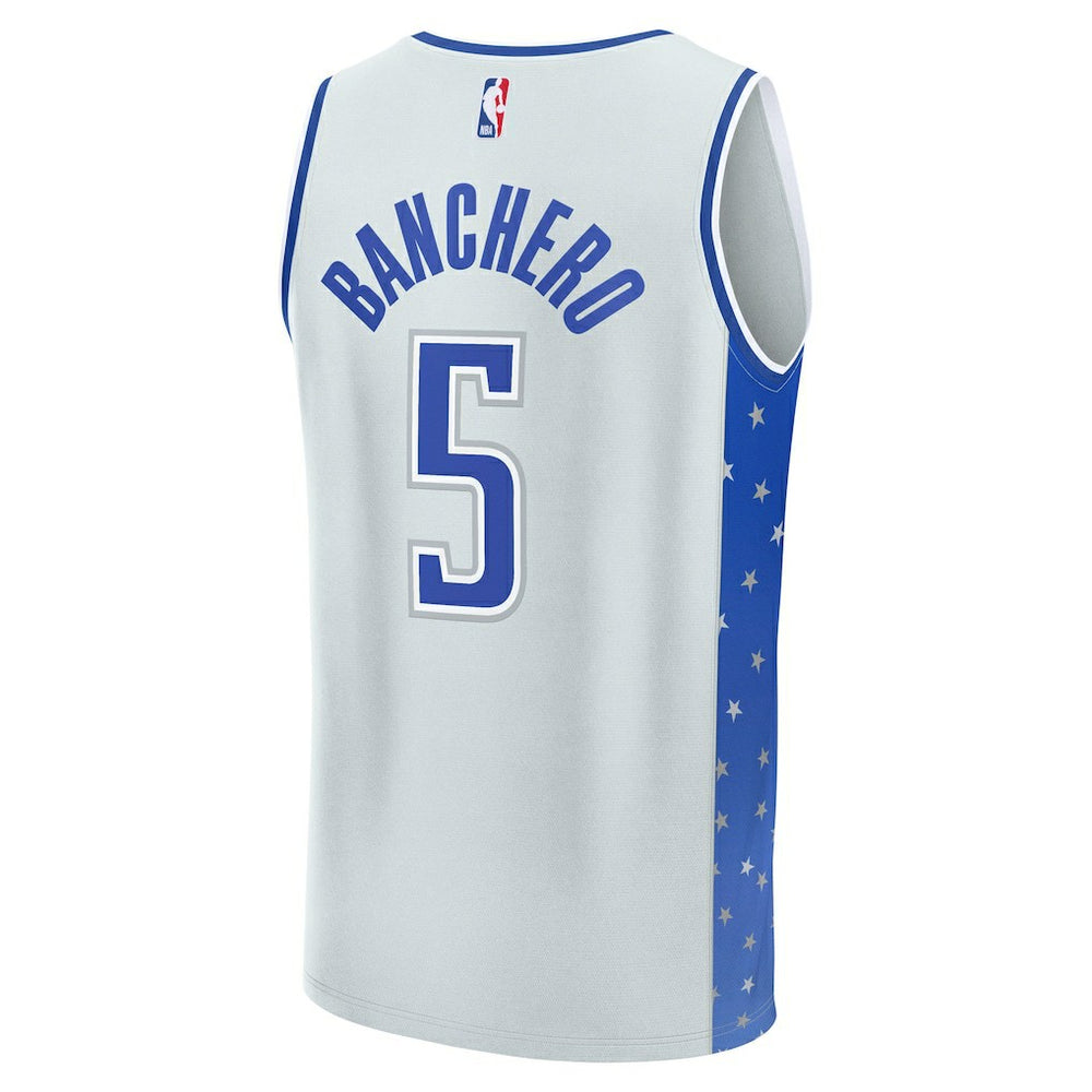 Fanatics - Paolo Banchero Orlando Magic 2025/26 City Edition Fast Break Jersey - Silver