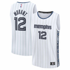 Fanatics - Ja Morant Memphis Grizzlies 2025/26 City Edition Fast Break Jersey - White