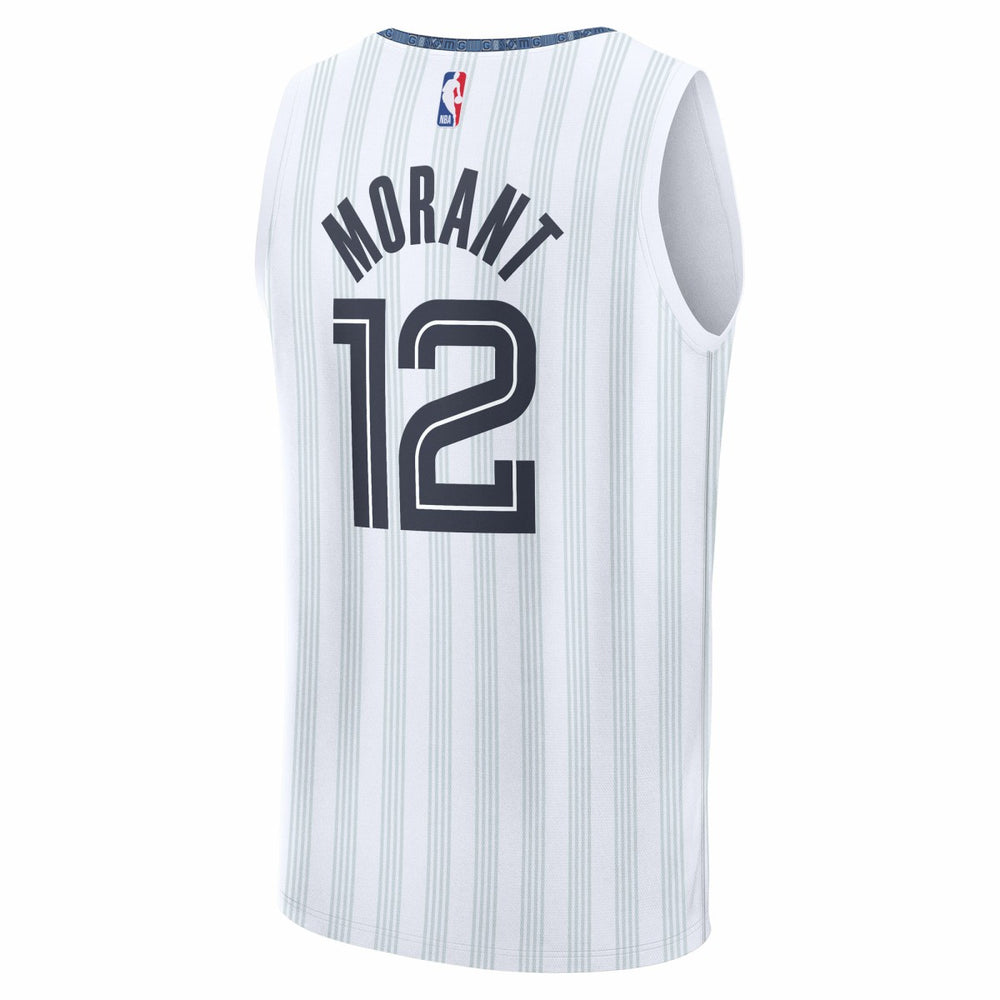 Fanatics - Ja Morant Memphis Grizzlies 2025/26 City Edition Fast Break Jersey - White