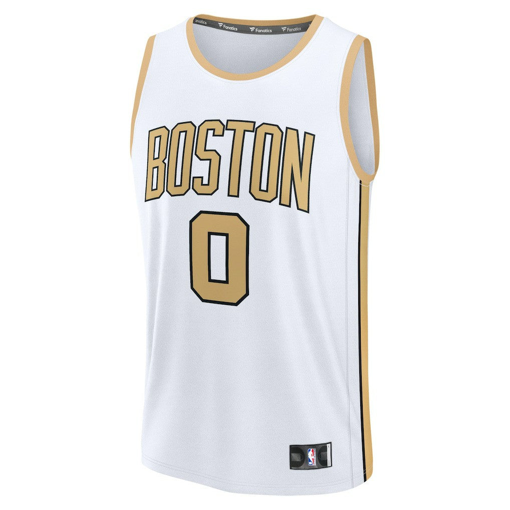 Fanatics - Jayson Tatum Boston Celtics Youth 2025/26 City Edition Fast Break Jersey - White