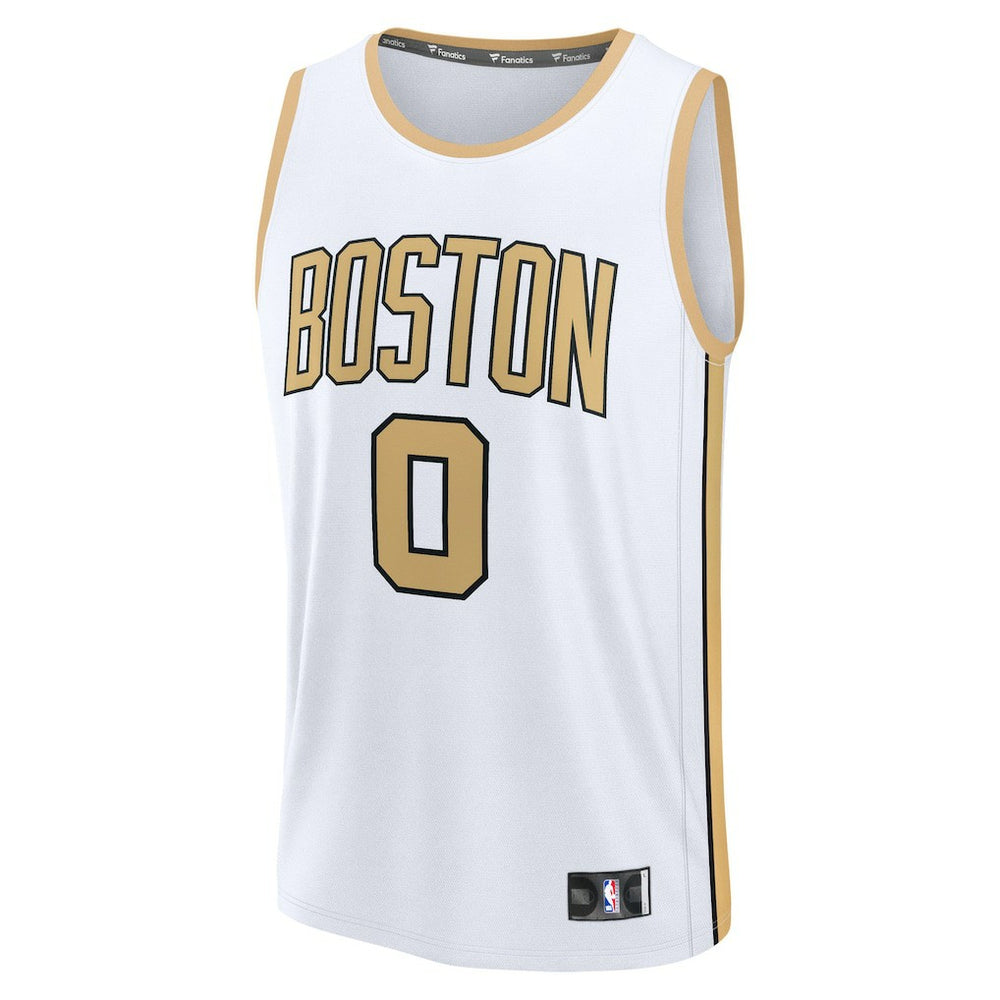 Fanatics - Jayson Tatum Boston Celtics Youth 2025/26 City Edition Fast Break Jersey - White