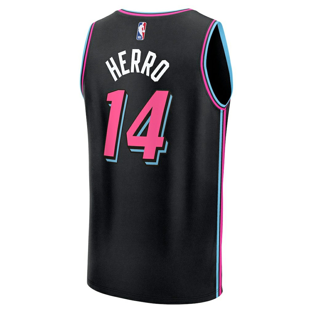 Fanatics - Tyler Herro Miami Heat Youth 2025/26 City Edition Fast Break Jersey - Black