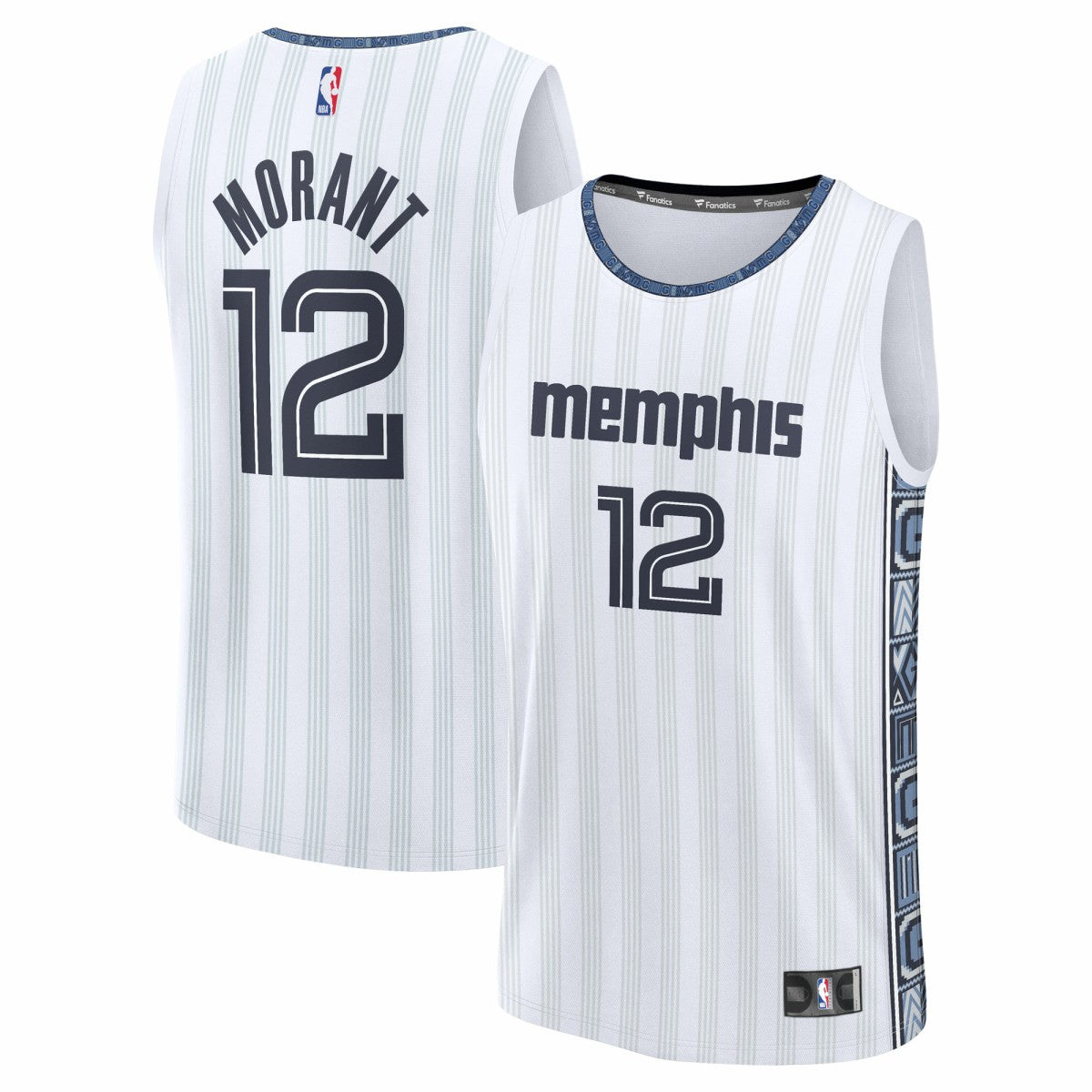 Fanatics - Ja Morant Memphis Grizzlies Youth 2025/26 City Edition Fast Break Jersey - White