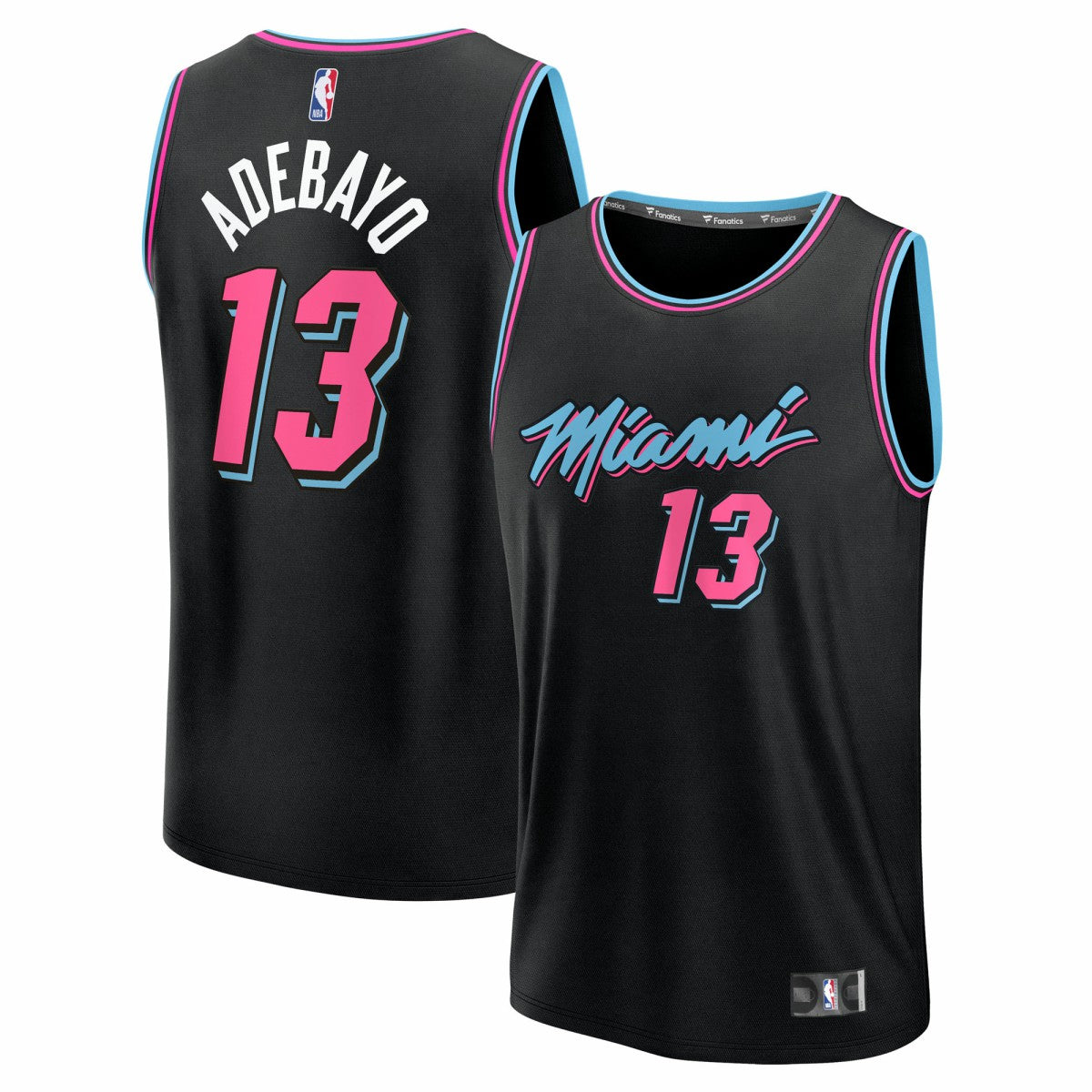 Fanatics - Bam Adebayo Miami Heat Youth 2025/26 City Edition Fast Break Jersey - Black