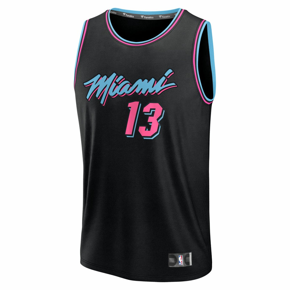 Fanatics - Bam Adebayo Miami Heat Youth 2025/26 City Edition Fast Break Jersey - Black