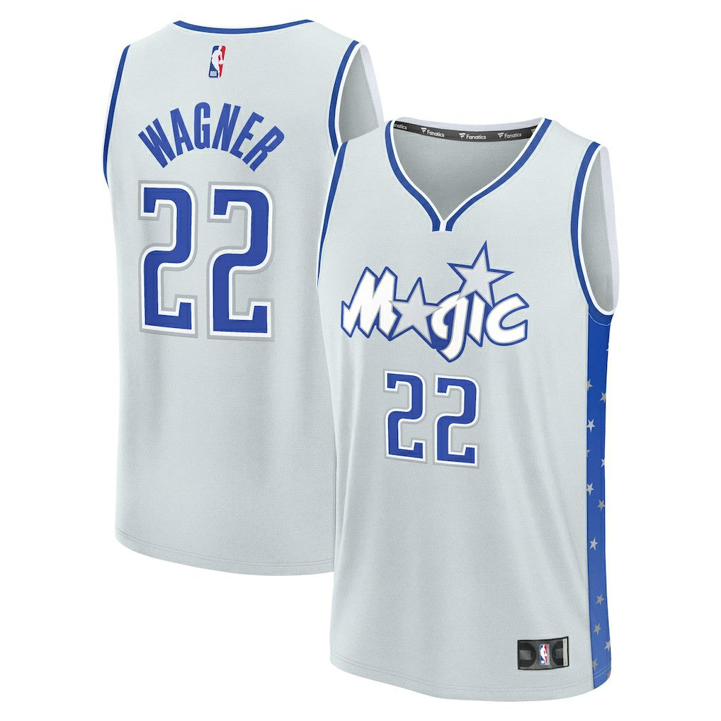 Fanatics - Franz Wagner Orlando Magic Youth 2025/26 City Edition Fast Break Jersey - Silver